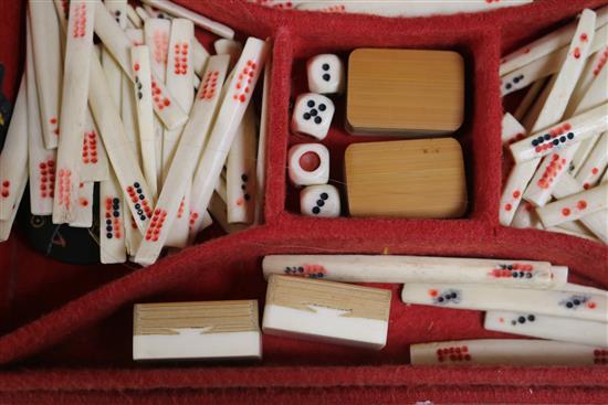 A Mah jong set